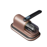 Darrahopens Appliances > Vacuum Cleaners > Vacuums 2-piece Home Cleaning  Bundle - Golden UV Mattress Mite Vacuum Cleaner & White Cordless Handheld Stick Vacuum Set, Wireless Rechargeable Home Car Pet Hair Cleaning Kit