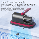 Darrahopens Appliances > Vacuum Cleaners > Vacuums 2-piece Home Cleaning  Bundle - Purple UV Mattress Mite Vacuum Cleaner & White Cordless Handheld Stick Vacuum Set, Wireless Rechargeable Home Car Pet Hair Cleaning Kit