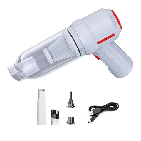 Darrahopens Appliances > Vacuum Cleaners > Vacuums 3-in-1 Portable Vacuum Cleaner with Blower and Dust Extraction, USB Rechargeable, White