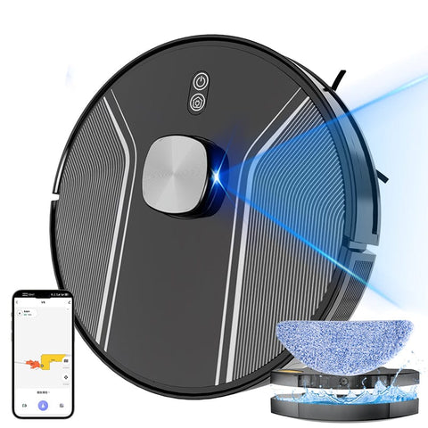 Darrahopens Appliances > Vacuum Cleaners > Vacuums 3 IN 1 Robot Vaccum Cleaner with Mop LDS Slam Navigation APP control Voice Control Automatic cleaning