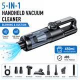 Darrahopens Appliances > Vacuum Cleaners > Vacuums Black and Grey Cordless Handheld Vacuum Cleaner 17000Pa High Suction Portable Rechargeable 5 in 1 Car Home Cleaning Device Multi Function Dust Removal Tool Lightweight Easy Clean ECO MAX Modes