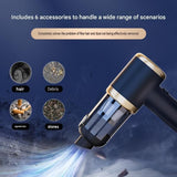 Darrahopens Appliances > Vacuum Cleaners > Vacuums Black Handheld Cordless set   Vacuum Cleaner Air Duster 4-in-1 Mini Vacuum Blower Rechargeable Portable Auto Home Cleaning Tool with Storage Case