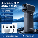 Darrahopens Appliances > Vacuum Cleaners > Vacuums Black  High-speed Handheld Turbo Vacuum and Blower set– ABS Portable Multifunction Duster – 130000 RPM, 8000Pa Suction, 180g Air Pressure, Quick Charge, Multi-Scenario Cleaning for Home, Car, Electronics