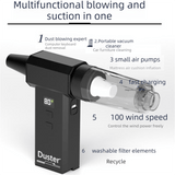 Darrahopens Appliances > Vacuum Cleaners > Vacuums Black  High-speed Handheld Turbo Vacuum and Blower set– ABS Portable Multifunction Duster – 130000 RPM, 8000Pa Suction, 180g Air Pressure, Quick Charge, Multi-Scenario Cleaning for Home, Car, Electronics