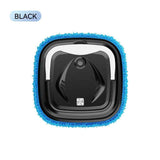 Black P6 Smart Robotic Mop and Floor Cleaner for Full Home Cleansing – High Power, Wet & Dry Dual Use, Obstacle Sensing, Spray Humidifier, 2.5H USB Rechargeable Long Battery Life and 8cm Low-Profile Body, Large 25X 25CM Advanced Mopping Pad (EOFY Promotio