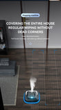 Darrahopens Appliances > Vacuum Cleaners > Vacuums Black P6 Smart Robotic Mop and Floor Cleaner for Full Home Cleansing – High Power, Wet & Dry Dual Use, Obstacle Sensing, Spray Humidifier, 2.5H USB Rechargeable Long Battery Life and 8cm Low-Profile Body, Large 25X 25CM Advanced Mopping Pad (EOFY Promotio