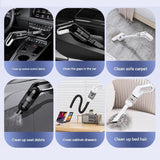 Darrahopens Appliances > Vacuum Cleaners > Vacuums Cordless Handheld Vacuum Cleaner set -  USB Rechargeable Portable Car Vacuum with Detachable Nozzle, Lightweight Dust Buster for Car Interior, Home, Office and Pet Hair