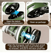 Darrahopens Appliances > Vacuum Cleaners > Vacuums Desk Vacuum Cleaner, Type-c Rechargeable Mini Vacuum Cleaner - Cordless Desk with Flat Nozzle & Brush Attachment | for Keyboard Crumbs, Pet Hair, Paper Scraps （green）