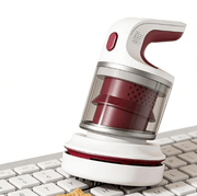 Darrahopens Appliances > Vacuum Cleaners > Vacuums Desk Vacuum Cleaner, Type-c Rechargeable Mini Vacuum Cleaner - Cordless Desk with Flat Nozzle & Brush Attachment | for Keyboard Crumbs, Pet Hair, Paper Scraps （purple）