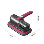 Darrahopens Appliances > Vacuum Cleaners > Vacuums Home Handheld Dust Mite Vacuum Cleaner, High-Frequency Dual-Beating + UV Sterilization, Cordless Portable Dust Mite Remover for Mattresses and Sofas, Cordless Portable Dust Mite Remover for Mattresses and Sofas - Red