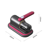 Darrahopens Appliances > Vacuum Cleaners > Vacuums Home Handheld Dust Mite Vacuum Cleaner, High-Frequency Dual-Beating + UV Sterilization, Cordless Portable Dust Mite Remover for Mattresses and Sofas, Cordless Portable Dust Mite Remover for Mattresses and Sofas - Red
