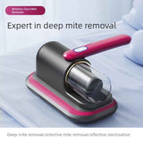 Darrahopens Appliances > Vacuum Cleaners > Vacuums Home Handheld Dust Mite Vacuum Cleaner, High-Frequency Dual-Beating + UV Sterilization, Cordless Portable Dust Mite Remover for Mattresses and Sofas, Cordless Portable Dust Mite Remover for Mattresses and Sofas - Red