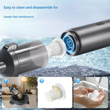 Darrahopens Appliances > Vacuum Cleaners > Vacuums Portable Cordless Handheld Vacuum Cleaner - 16000Pa Suction, 3x2000mAh Battery, Multiple Attachments(black)