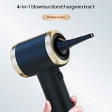 Darrahopens Appliances > Vacuum Cleaners > Vacuums Portable Cordless Handheld Vacuum Cleaner & 6-piece Vacuum Storage Bag Set, 4-in-1 Air Duster, Vacuum Pump and Suction Cleaner with Reusable Compression Bags for Home and Travel