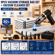 Darrahopens Appliances > Vacuum Cleaners > Vacuums Portable Cordless Handheld Vacuum Cleaner & 9-piece Vacuum Storage Bag Set, 4-in-1 Air Duster, Vacuum Pump and Suction Cleaner with Reusable Compression Bags for Home and Travel