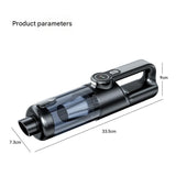 Darrahopens Appliances > Vacuum Cleaners > Vacuums Silver and Orange Cordless Handheld Vacuum Cleaner 17000Pa High Suction Portable Rechargeable 5 in 1 Car Home Cleaning Device Multi Function Dust Removal Tool Lightweight Easy Clean ECO MAX Modes