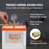 Darrahopens Appliances > Vacuum Cleaners > Vacuums VEVOR 2 Gallon Vacuum Chamber, Upgraded Multipurpose Acrylic Vacuum Degassing Chamber, Transparent Vacuum Chamber, for Resin Degassing, Silica Gel Degassing, Gypsum Degassing and Vacuum Extraction