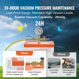 Darrahopens Appliances > Vacuum Cleaners > Vacuums VEVOR 2 Gallon Vacuum Chamber, Upgraded Multipurpose Acrylic Vacuum Degassing Chamber, Transparent Vacuum Chamber, for Resin Degassing, Silica Gel Degassing, Gypsum Degassing and Vacuum Extraction