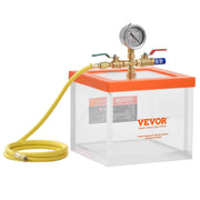 Darrahopens Appliances > Vacuum Cleaners > Vacuums VEVOR 2 Gallon Vacuum Chamber, Upgraded Multipurpose Acrylic Vacuum Degassing Chamber, Transparent Vacuum Chamber, for Resin Degassing, Silica Gel Degassing, Gypsum Degassing and Vacuum Extraction