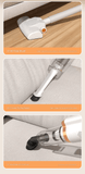 Darrahopens Appliances > Vacuum Cleaners > Vacuums White Cordless Handheld Vacuum Cleaner - 8500Pa Powerful Suction, 700mL Dust Cup, USB Rechargeable with 2000mAh Battery, 3 Brush Heads, 2 Extension Rods, Lightweight Stick Vacuum for Home, Car, Pet Hair, Carpet and Hardwood Floor Cleaning