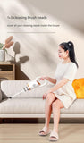 Darrahopens Appliances > Vacuum Cleaners > Vacuums White Cordless Handheld Vacuum Cleaner - 8500Pa Powerful Suction, 700mL Dust Cup, USB Rechargeable with 2000mAh Battery, 3 Brush Heads, 2 Extension Rods, Lightweight Stick Vacuum for Home, Car, Pet Hair, Carpet and Hardwood Floor Cleaning