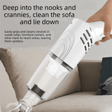 Darrahopens Appliances > Vacuum Cleaners > Vacuums White Cordless Handheld Vacuum Cleaner with Extension Wand -  Wireless Home, Car and Pet Hair Vacuum, USB Rechargeable Lightweight Dust Mite Cleaner