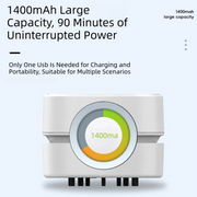 Darrahopens Appliances > Vacuum Cleaners > Vacuums White Portable Handheld Cordless Mini Desktop Vacuum Cleaner - Powerful 10KPA Suction,  Efficient Dust & Debris Collection for Home, Office, and Student Use