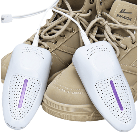 Darrahopens Appliances > Washers, Dryers & Irons > Dryers 1 Pairs Light Grey Portable USB Shoe Dryer – Intelligent Constant Temp Boot Warmer Built-In Violet Light for Deodorising & 360° All-Round Cyclic Thermal Drying