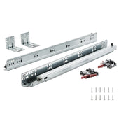 Darrahopens Appliances > Washers, Dryers & Irons > Dryers VEVOR 10 Pairs of 533.4mm Drawer Bottom Side Mount Rails, Heavy Duty Full Ball Bearing Extension Steel Track, Soft-Close Noiseless Guide Glides Cabinet Kitchen Runners with Locking Mechanism, 100 Lbs