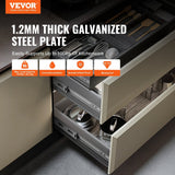 Darrahopens Appliances > Washers, Dryers & Irons > Dryers VEVOR 10 Pairs of 558.8mm Drawer Slides Side Mount Rails, Heavy Duty Full Extension Steel Track, Soft-Close Noiseless Guide Glides Cabinet Kitchen Runners with Ball Bearing, 100 Lbs Load Capacity