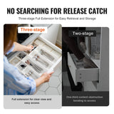 Darrahopens Appliances > Washers, Dryers & Irons > Dryers VEVOR 6 Pairs of 457.2mm Drawer Slides Side Mount Rails, Heavy Duty Full Extension Steel Track, Soft-Close Noiseless Guide Glides Cabinet Kitchen Runners with Ball Bearing, 100 Lbs Load Capacity
