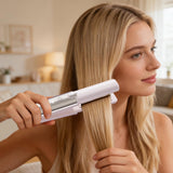 Darrahopens Appliances > Washers, Dryers & Irons > Dryers Wireless Mini Hair Straightener with Digital Display – Portable Ceramic Flat Iron for Travel, Quick Heat-up & 4-Temperature Settings (Pink)