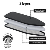 Darrahopens Appliances > Washers, Dryers & Irons > Irons & Ironing Systems Artiss Foldable Ironing Board with Iron Rest Ironing Board for Laundry Room