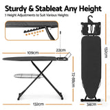 Artiss Foldable Ironing Board with Iron Rest Ironing Board for Laundry Room