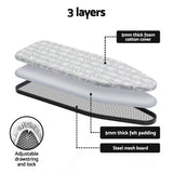 Darrahopens Appliances > Washers, Dryers & Irons > Irons & Ironing Systems Artiss Foldable Ironing Board with Iron Rest Ironing Board for Laundry Room Arrow