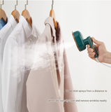 Darrahopens Appliances > Washers, Dryers & Irons > Irons & Ironing Systems Green Mini Handheld Steam Iron - Portable Garment Steamer