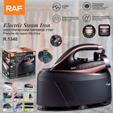 Darrahopens Appliances > Washers, Dryers & Irons > Irons & Ironing Systems Professional Steam Station Iron with Ceramic Soleplate and Large Water Tank for Fast Wrinkle Removal on All Fabrics at Home (Black)