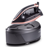 Darrahopens Appliances > Washers, Dryers & Irons > Irons & Ironing Systems Professional Steam Station Iron with Ceramic Soleplate and Large Water Tank for Fast Wrinkle Removal on All Fabrics at Home (Black)