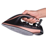 Darrahopens Appliances > Washers, Dryers & Irons > Irons & Ironing Systems Professional Steam Station Iron with Ceramic Soleplate and Large Water Tank for Fast Wrinkle Removal on All Fabrics at Home (Black)