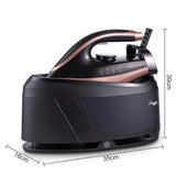 Darrahopens Appliances > Washers, Dryers & Irons > Irons & Ironing Systems Professional Steam Station Iron with Ceramic Soleplate and Large Water Tank for Fast Wrinkle Removal on All Fabrics at Home (Black)