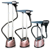 Darrahopens Appliances > Washers, Dryers & Irons > Irons & Ironing Systems Standing Garment Steamer with Dual Support Poles, 2000W Powerful Steam, 2.2L Water Tank, Adjustable Height and Fabric Settings for Home and Small Boutique Use (RoseGold)