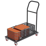 Darrahopens Appliances > Washers, Dryers & Irons > Irons & Ironing Systems VEVOR 12 Chairs Folding Chair Storage Dolly Folding Chairs Rack Heavy Duty Iron