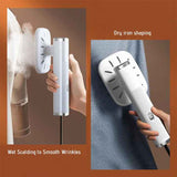 Darrahopens Appliances > Washers, Dryers & Irons > Irons & Ironing Systems White Mini USB Handheld Steamer & Iron Combo - Compact Portable Garment Steamer for Travel & Home Use