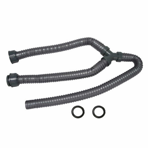 Darrahopens Appliances > Washers, Dryers & Irons > Washing Machines 1m Washing Machine PVC Y-Shaped Drain Hose Washing Machine Pipe Connector