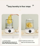 Darrahopens Appliances > Washers, Dryers & Irons > Washing Machines Blue Portable Mini Washing Machine - Rechargeable USB-C Electric Washer for Travel, Delicates & Socks