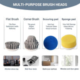 Darrahopens Appliances > Washers, Dryers & Irons > Washing Machines Cordless Electric cleaning brush spin scrubber with 4 replaceable heads for kitchen & bathroom