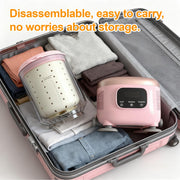 Darrahopens Appliances > Washers, Dryers & Irons > Washing Machines Portable Mini Washing Machine with Spin Dry & UV Sterilization – 3L Capacity, Wash, Rinse, Dehydrate, and Disinfect in One, Ideal for Underwear, Socks, Baby Clothes (Pink)