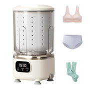 Darrahopens Appliances > Washers, Dryers & Irons > Washing Machines Portable Mini Washing Machine with Spin Dry & UV Sterilization – 3L Capacity, Wash, Rinse, Dehydrate, and Disinfect in One, Ideal for Underwear, Socks, Baby Clothes (White)