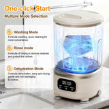 Darrahopens Appliances > Washers, Dryers & Irons > Washing Machines Portable Mini Washing Machine with Spin Dry & UV Sterilization – 3L Capacity, Wash, Rinse, Dehydrate, and Disinfect in One, Ideal for Underwear, Socks, Baby Clothes (White)