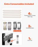 Darrahopens Appliances > Washers, Dryers & Irons > Washing Machines VEVOR Continuous Bag Band Sealing Machine, 6-12 mm Seal Width, Horizontal Band Sealer Machine with Digital Temperature Control, Bag Sealer for 0.02-0.8 mm Plastic Bags Films with Inflation Function